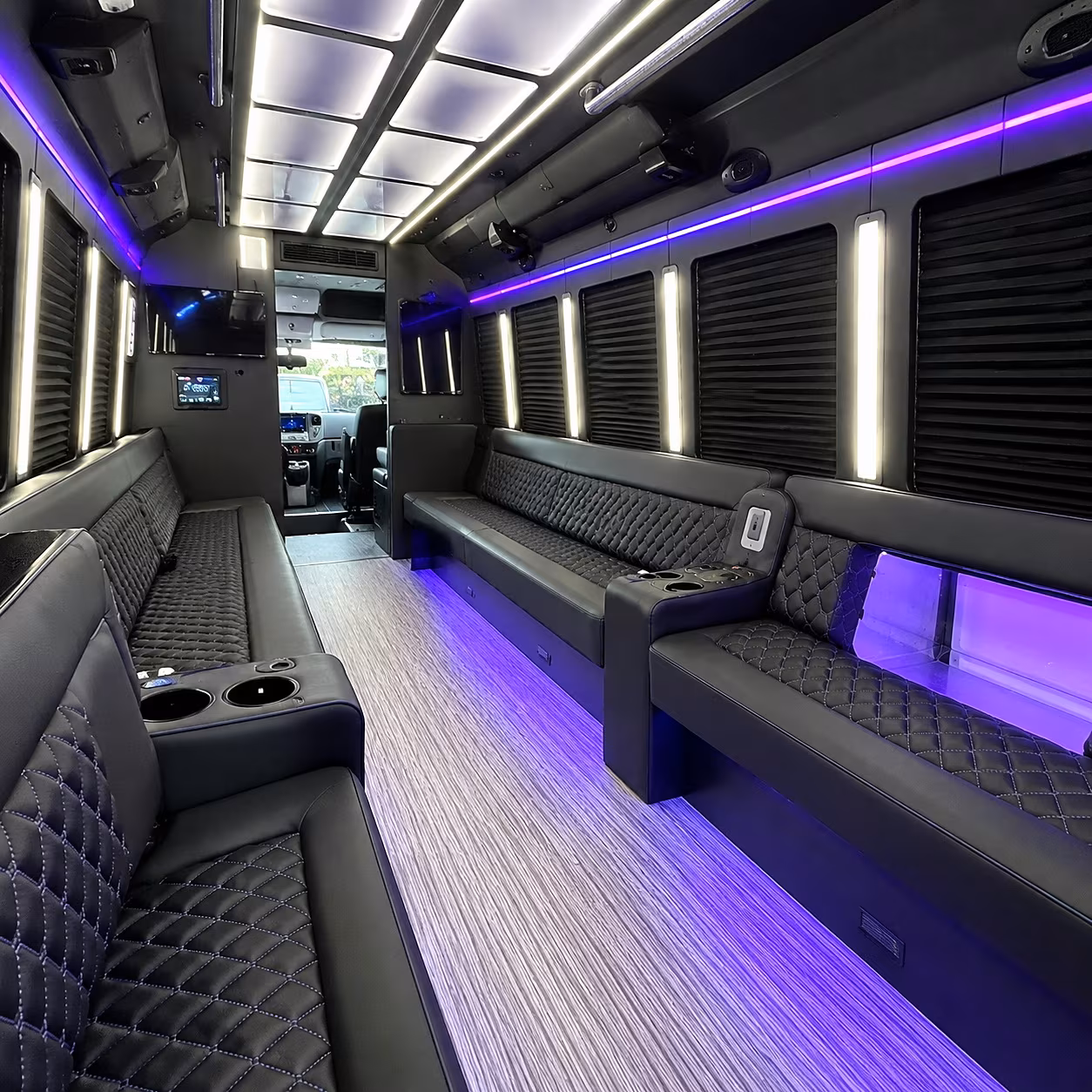 a night out in rogers on a party bus
