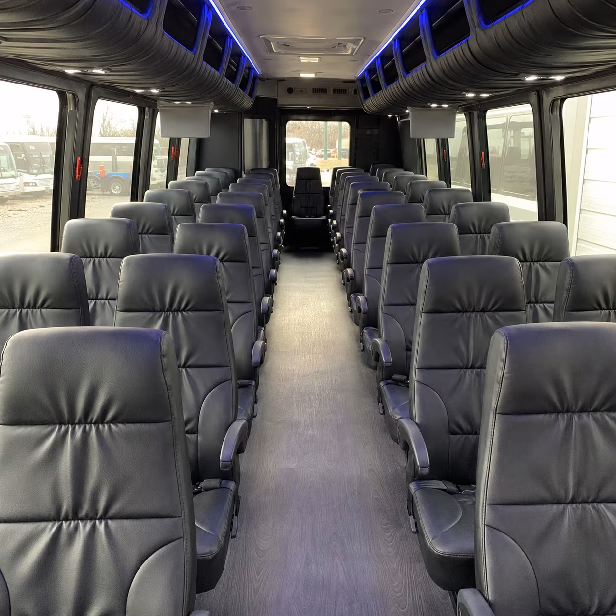 does the date or day of the week change what a bus rental costs in rogers
