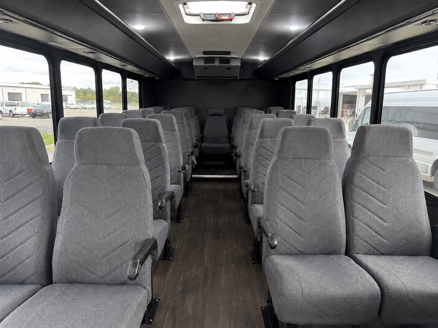 rogers 15 passenger minibus interior