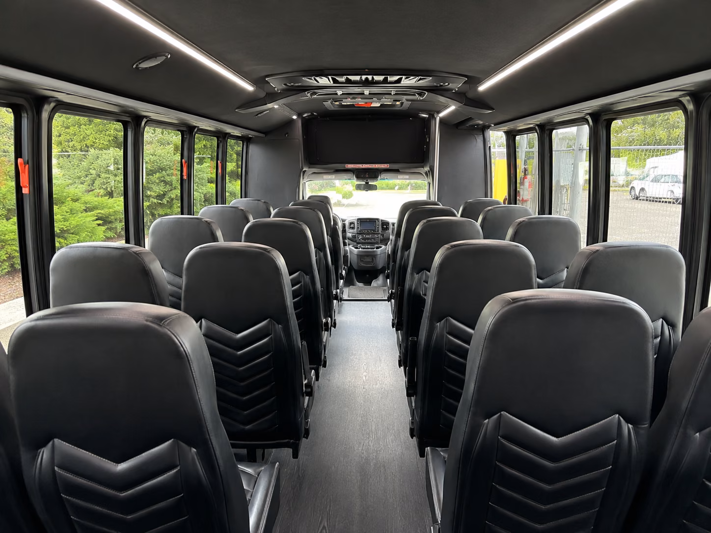 rogers 18 passenger minibus interior