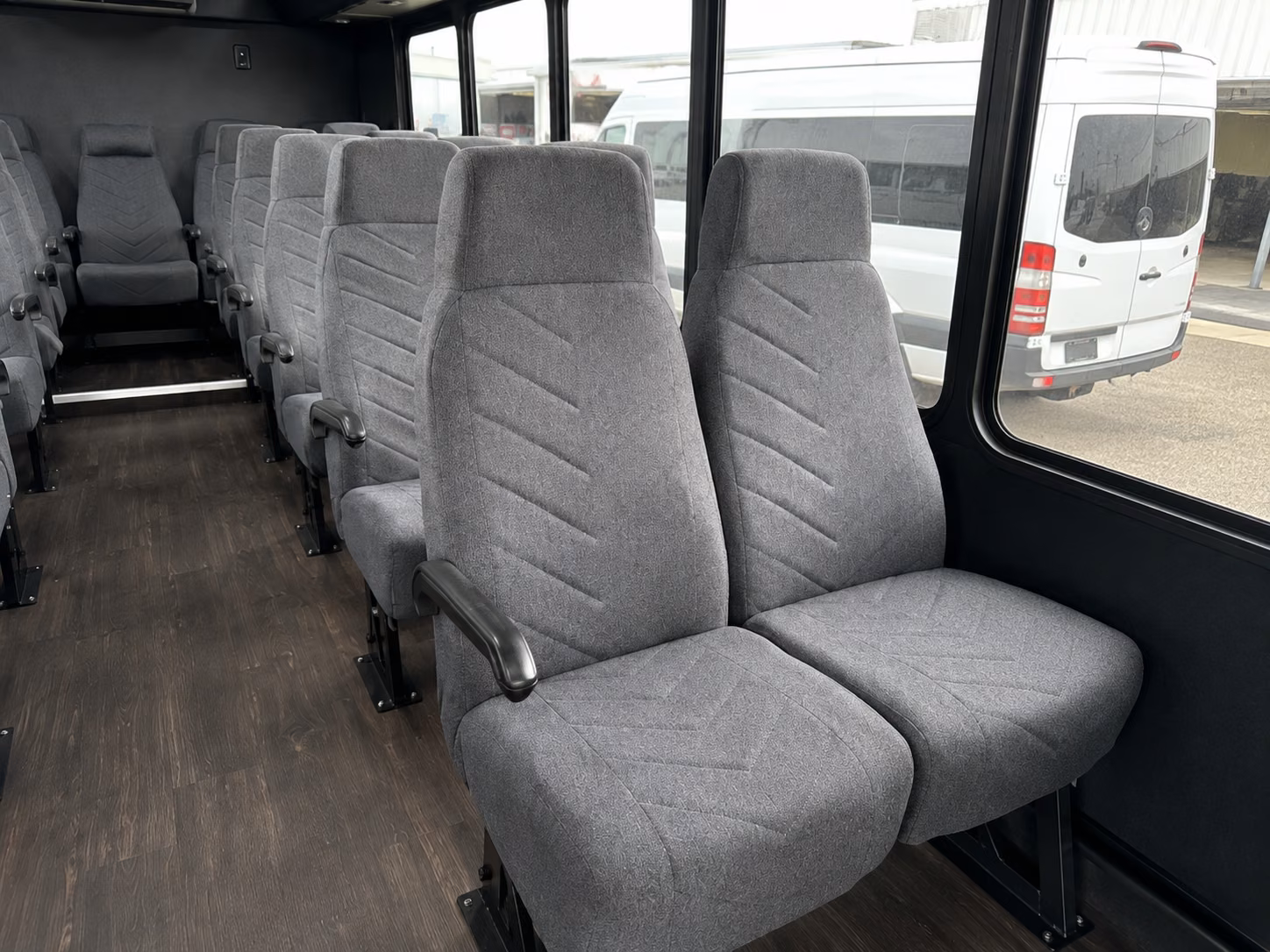 rogers 20 passenger minibus inside
