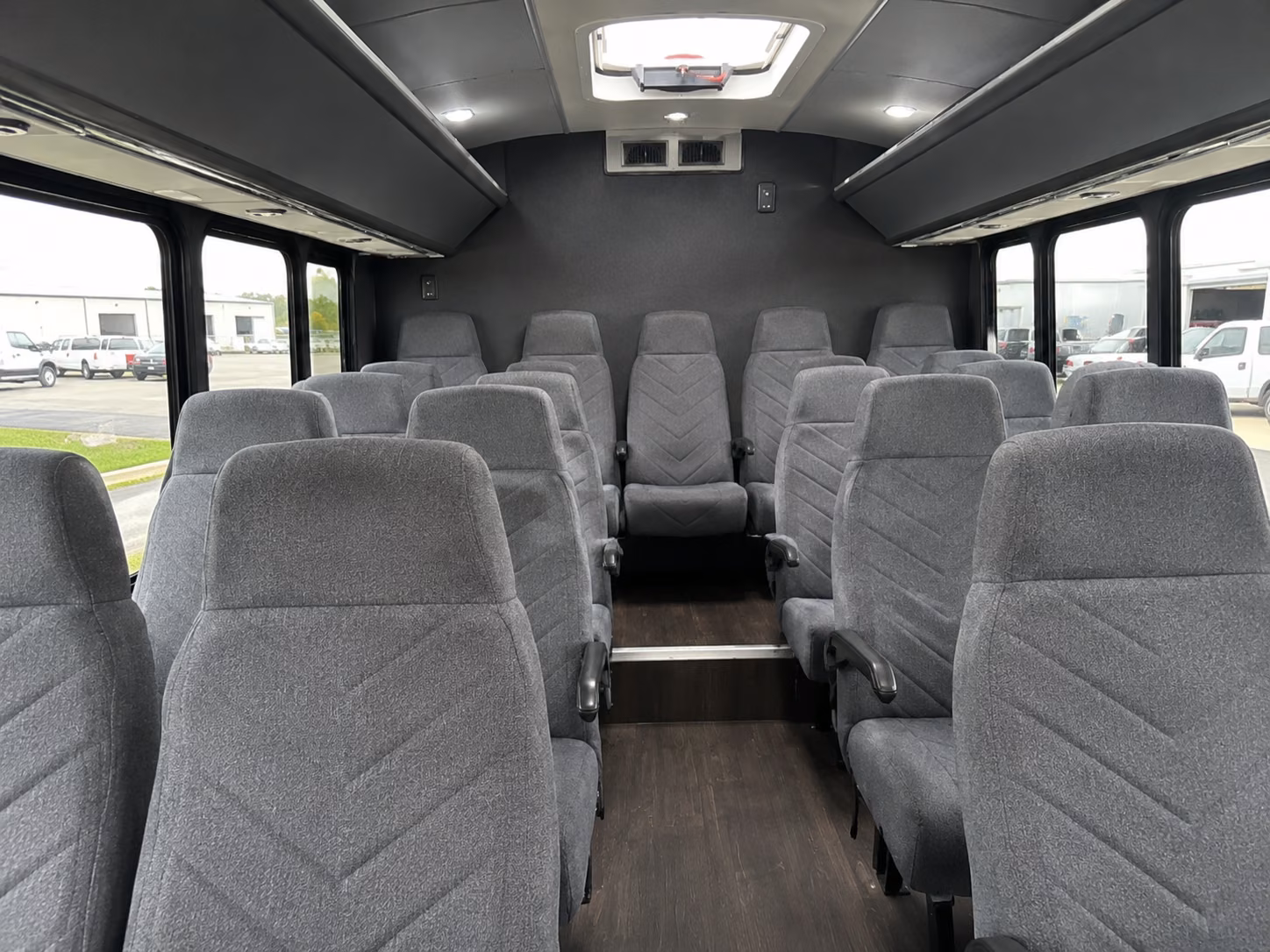 rogers 20 passenger minibus interior