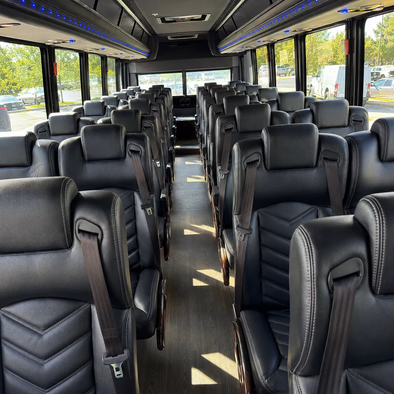 rogers 25 passenger minibus interior