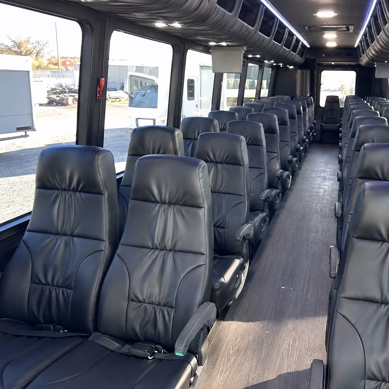 rogers 30 passenger minibus inside