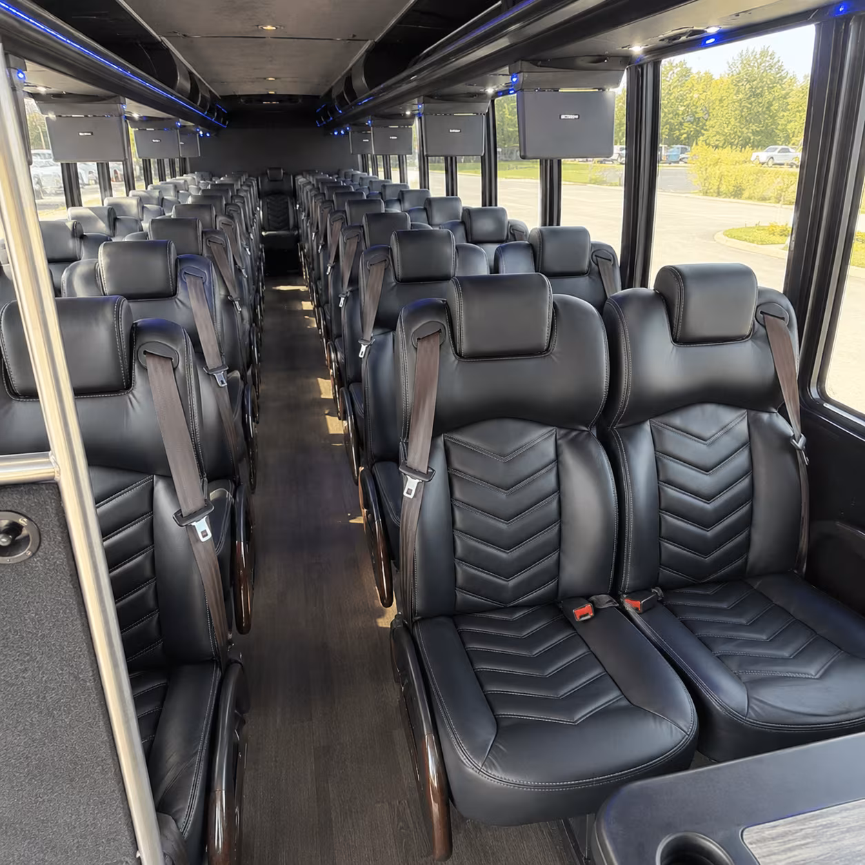 rogers 35 passenger minibus inside