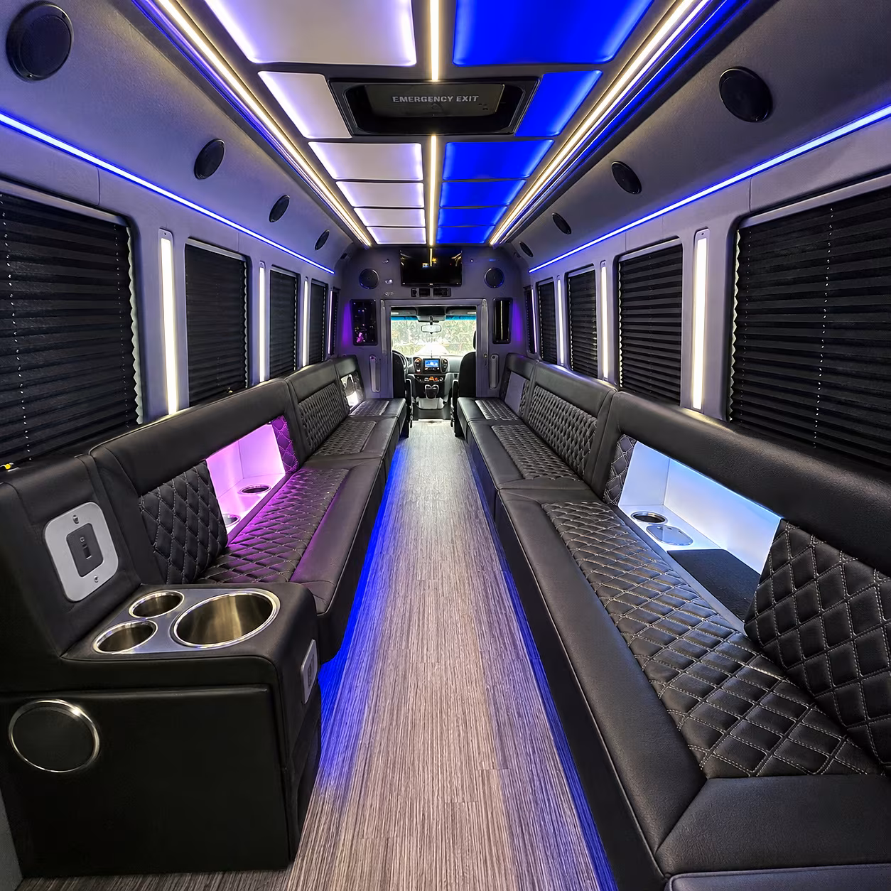rogers party bus interior